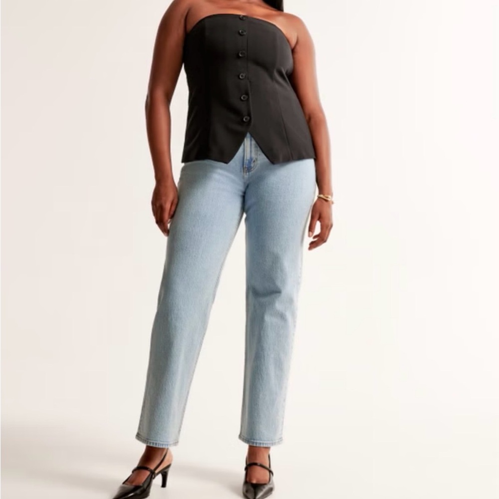 Abercrombie & Fitch Light Blue Straight Leg Jeans